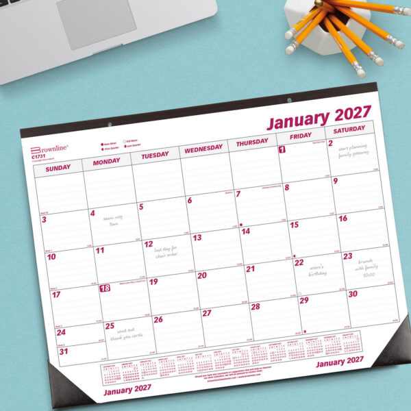 Brownline Professional Monthly Desk/Wall Calendar