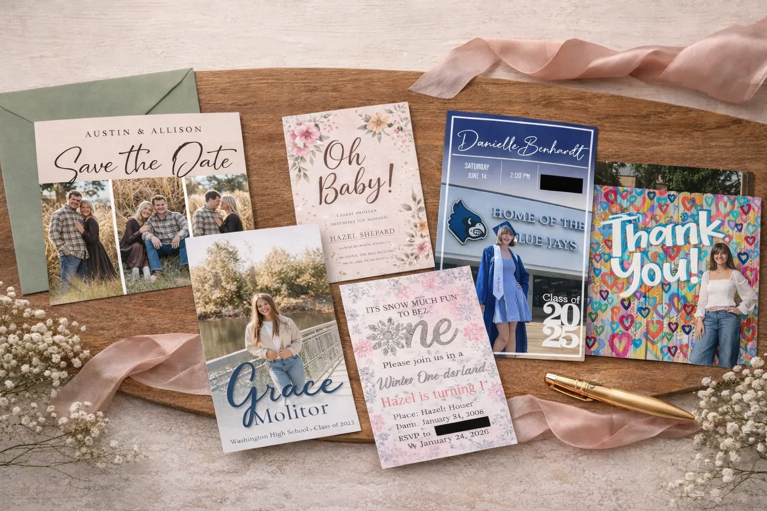 Custom Invitations & Greeting Cards