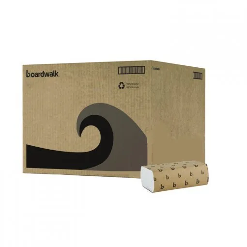 Boardwalk®Multifold Paper Towels, 1-Ply, 9 x 9.45, White, 250 Towels/Pack, 16 Packs/Carton