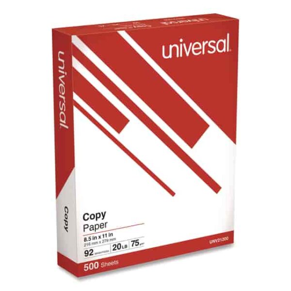 UNIVERSAL Multipurpose Copy Paper, Ream - White