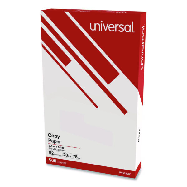 UNIVERSAL Multipurpose Copy Paper, Ream - White, Legal 8 1/2" x 14"