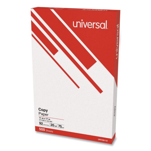 UNIVERSAL Multipurpose Copy Paper, Ream - White, Ledger/Tabloid 11"x17"
