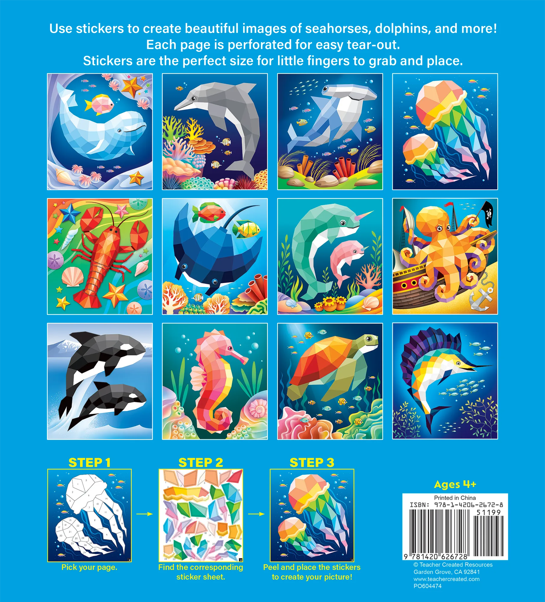 Ocean Life Modern Mosaics Stick to the Numbers - Image 2