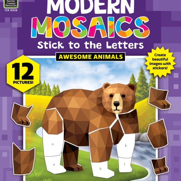 Awesome Animals Modern Mosaics Stick to the Letters