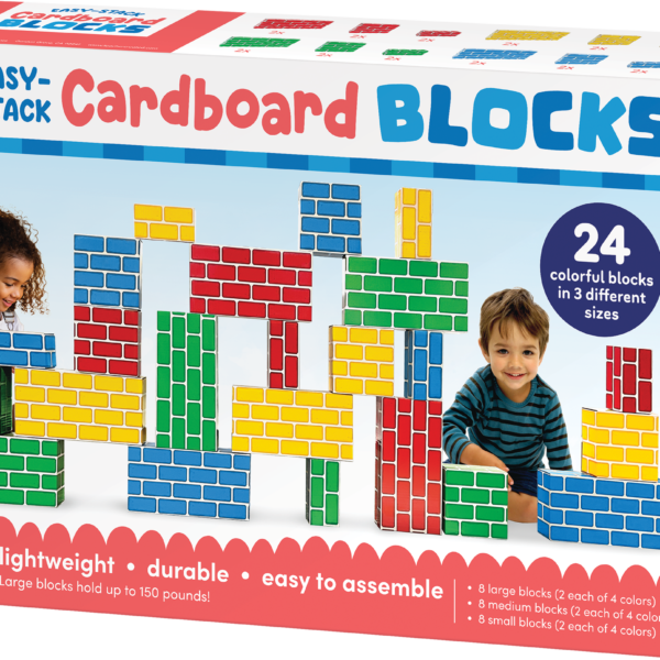 Easy-Stack Cardboard Blocks (24-Piece Set)