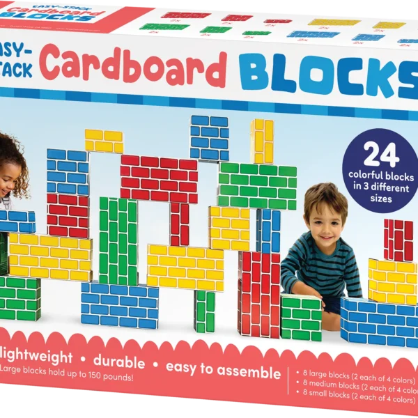 Easy-Stack Cardboard Blocks (24-Piece Set)