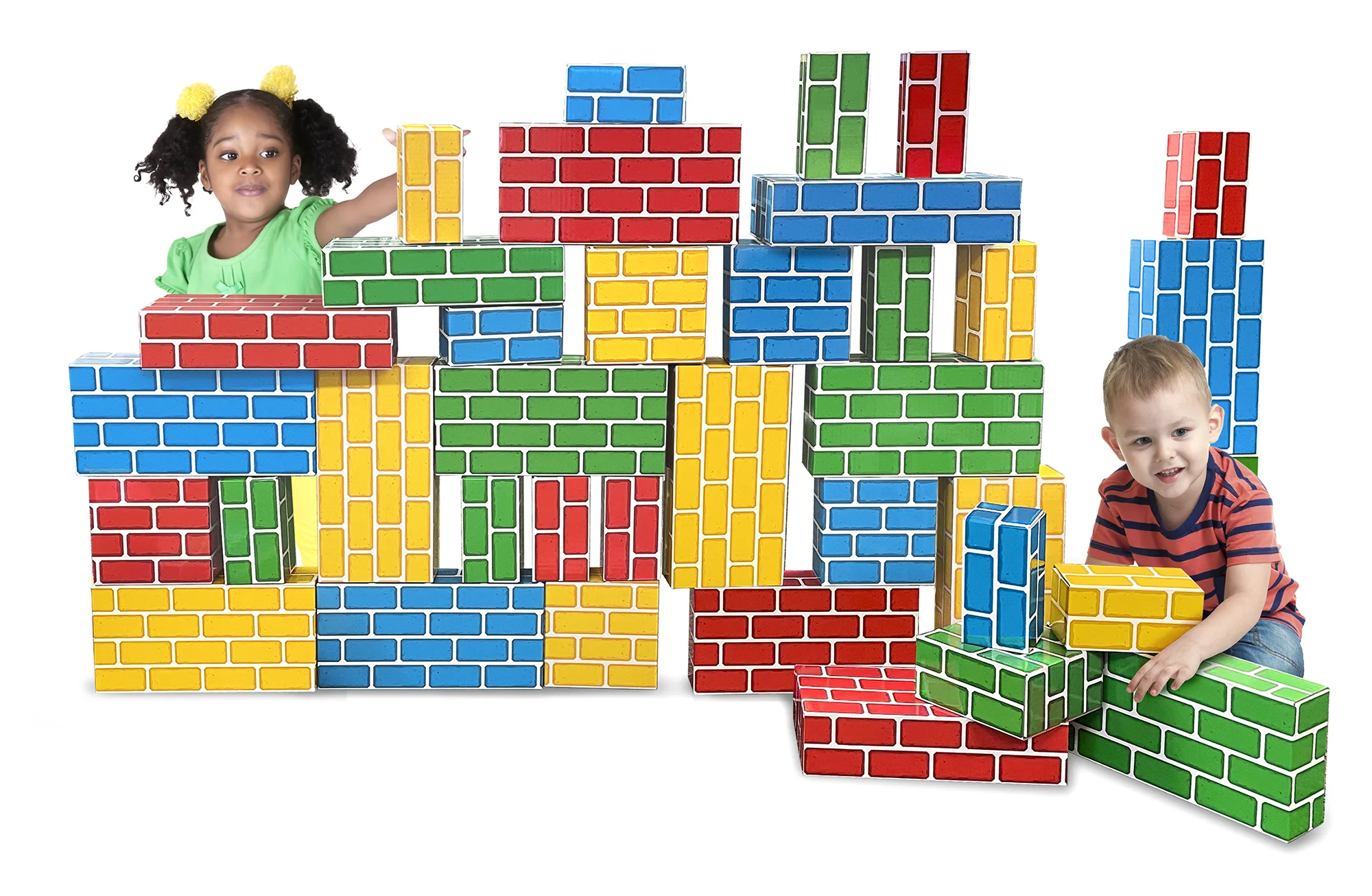 Easy-Stack Cardboard Blocks (40-Piece Set) - Image 2