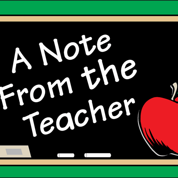 A Note From the Teacher Postcards