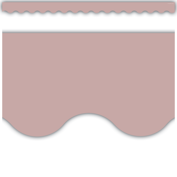 Light Mauve Scalloped Border Trim