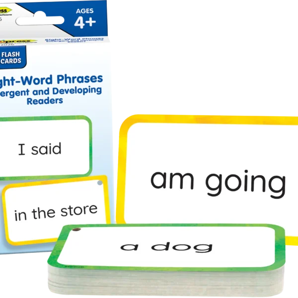Sight-Word Phrases - Emergent and Developing Readers Flash Cards