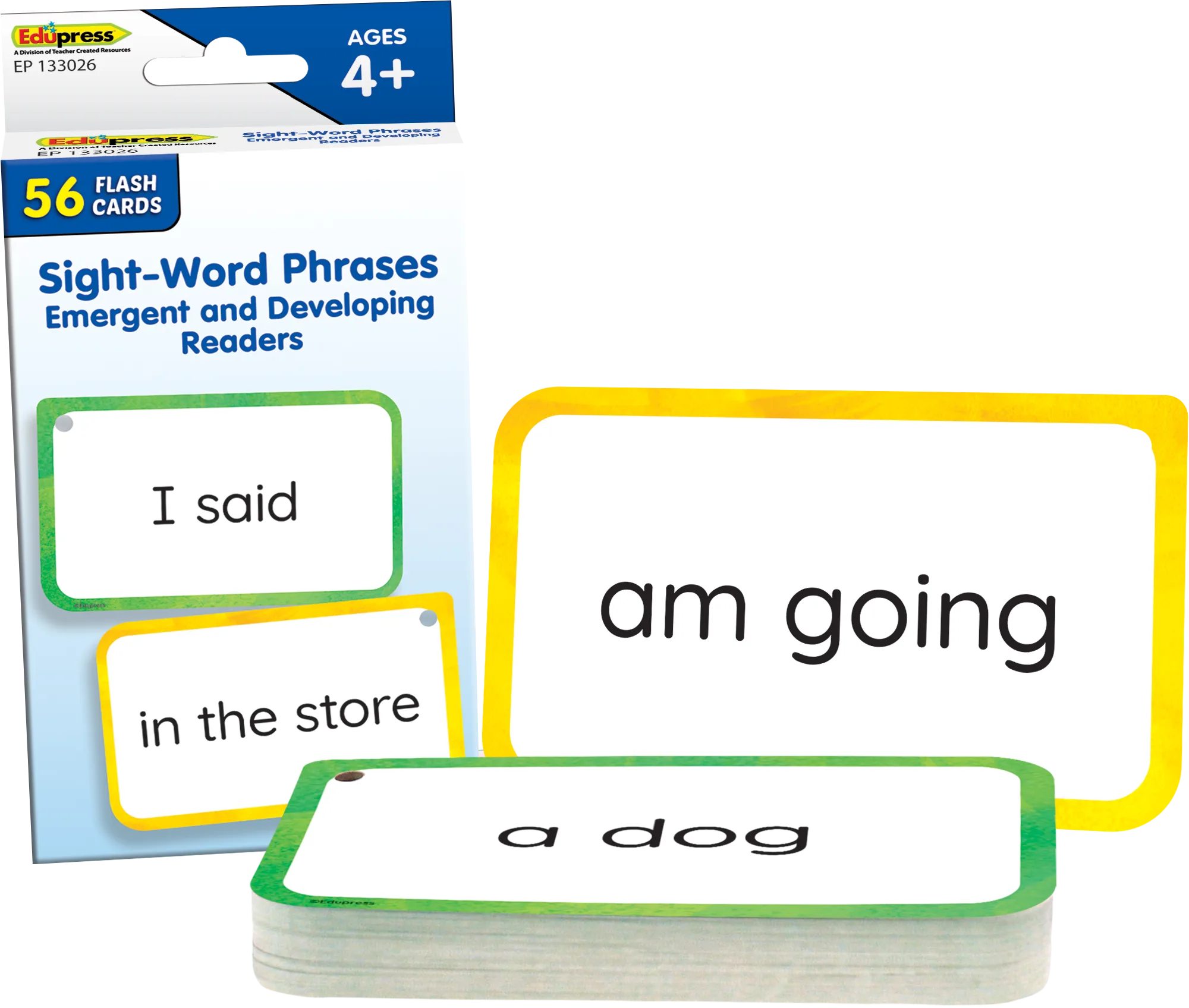Sight-Word Phrases - Emergent and Developing Readers Flash Cards