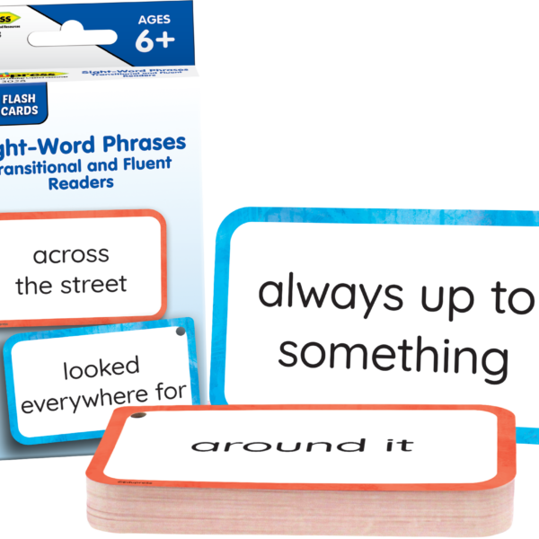 Sight-Word Phrases - Transitional and Fluent Readers Flash Cards