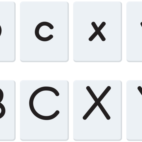 Two-Sided Alphabet Letter Tiles