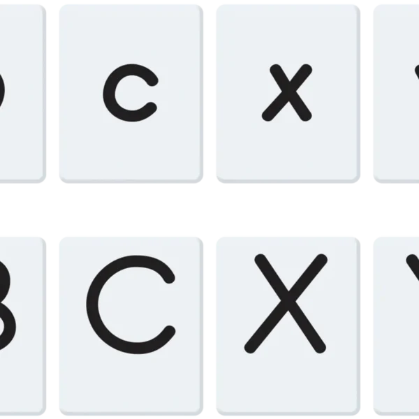 Two-Sided Alphabet Letter Tiles