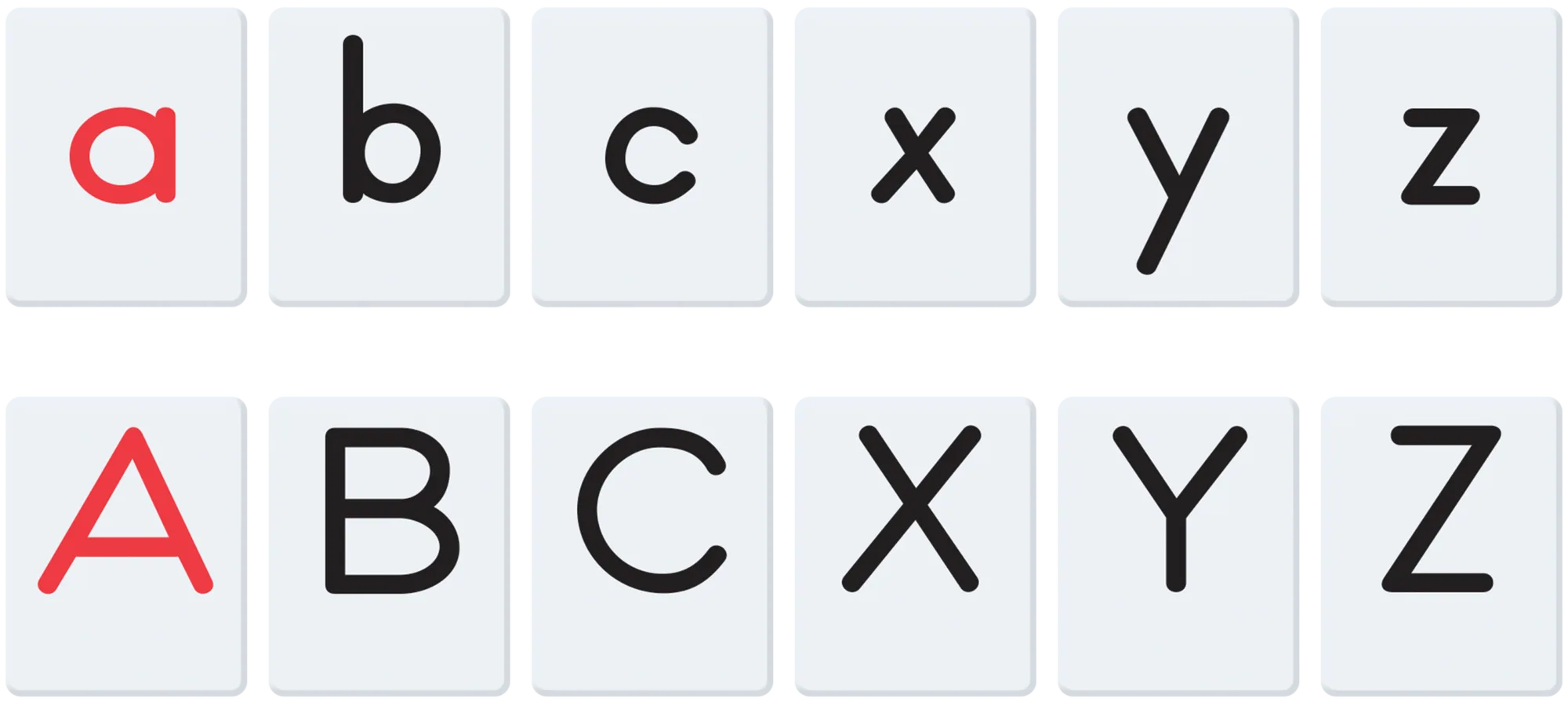 Two-Sided Alphabet Letter Tiles