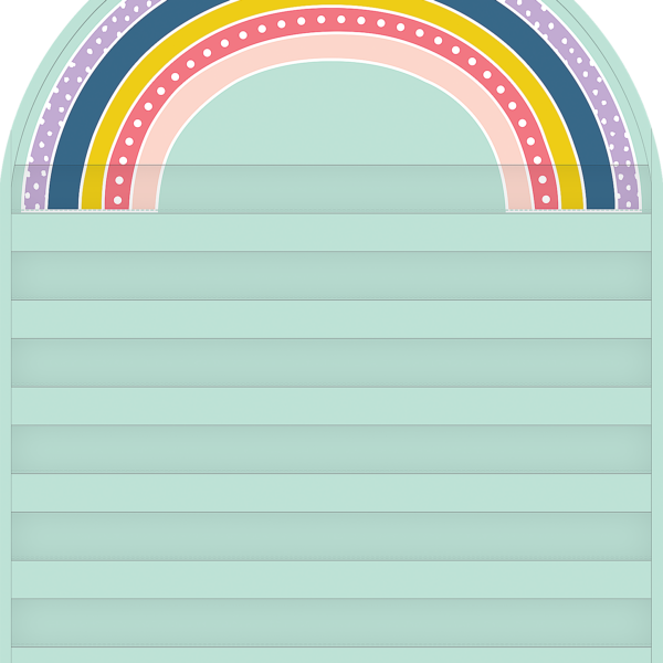 Oh Happy Day Rainbow 7 Pocket Chart (28" x 36")