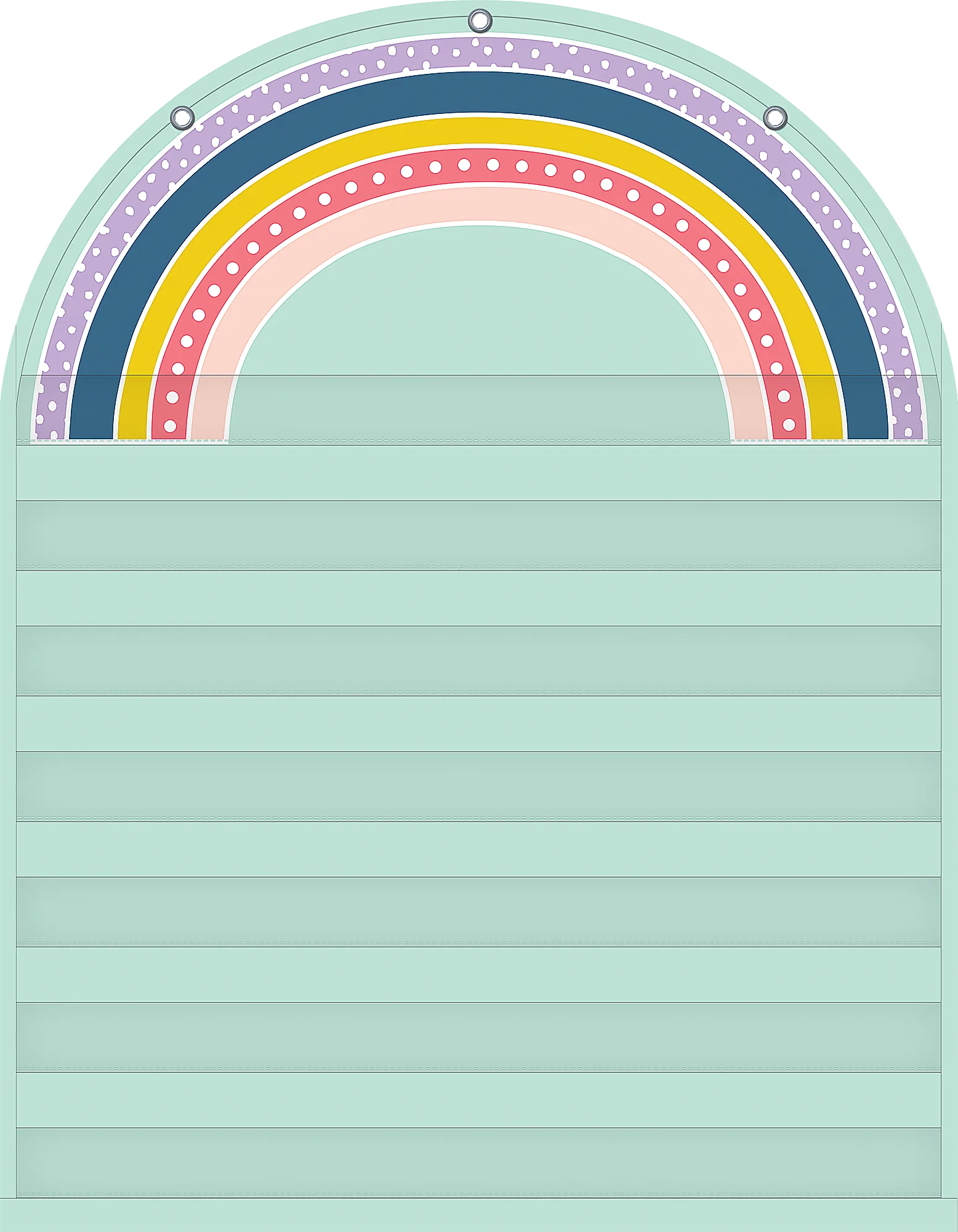 Oh Happy Day Rainbow 7 Pocket Chart (28" x 36")
