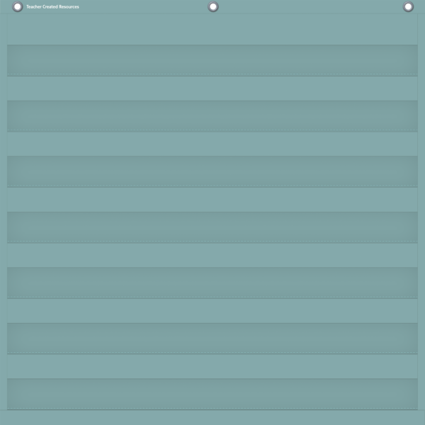 Calming Blue 7 Pocket Chart (28" x 28")