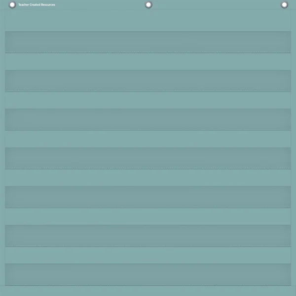 Calming Blue 7 Pocket Chart (28" x 28")