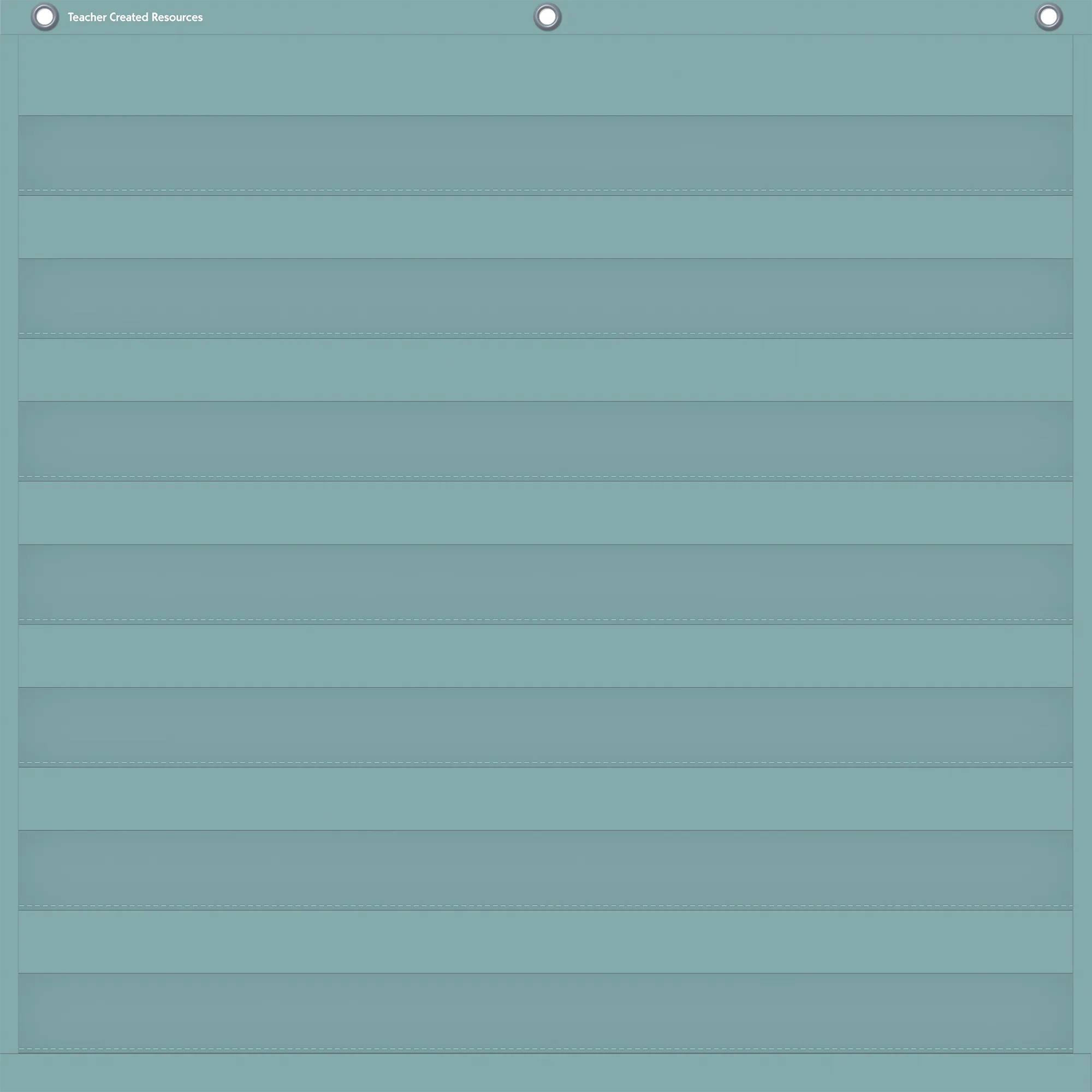 Calming Blue 7 Pocket Chart (28" x 28")