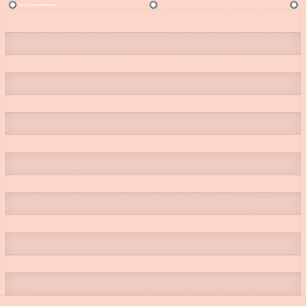 Blush 7 Pocket Chart (28" x 28")