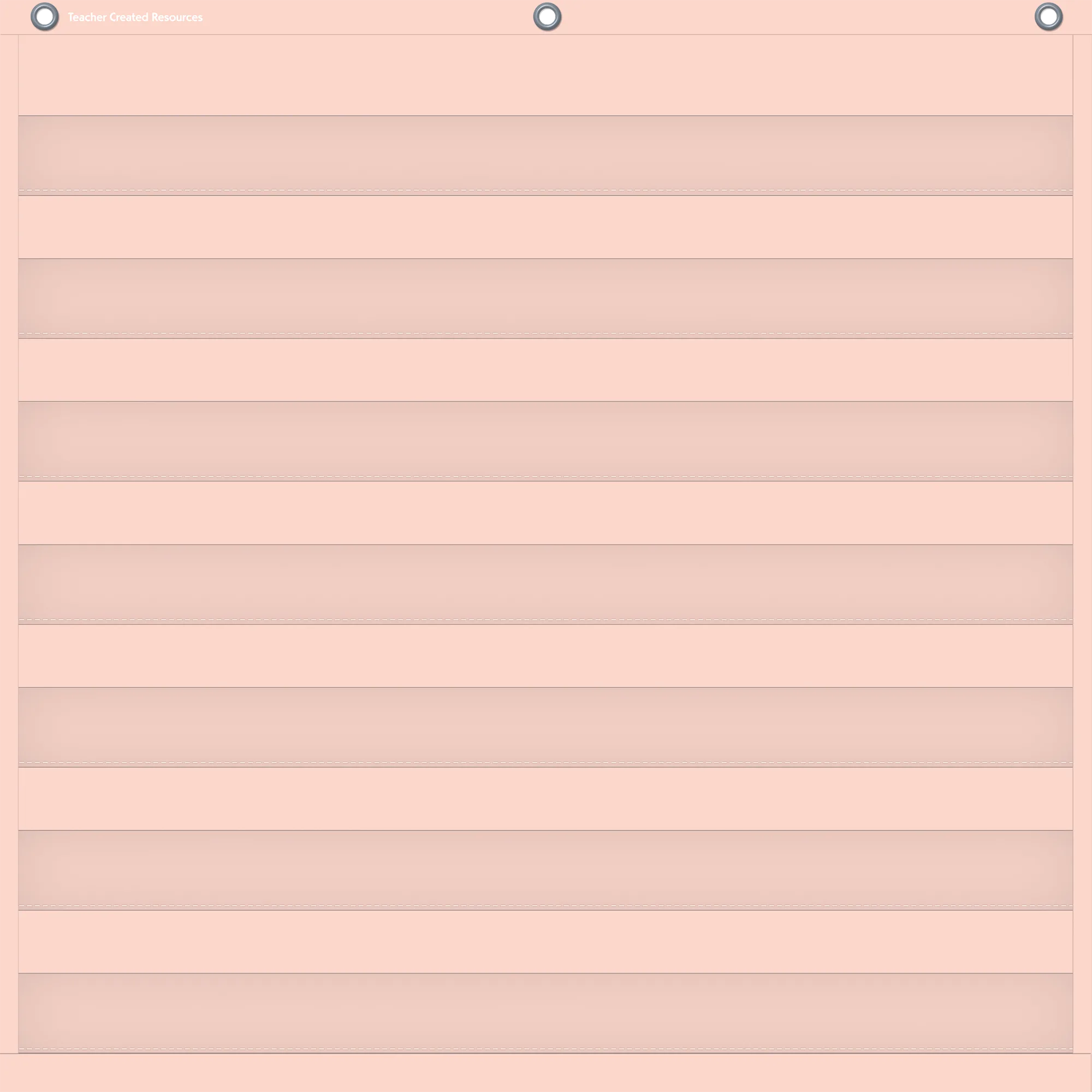 Blush 7 Pocket Chart (28" x 28")