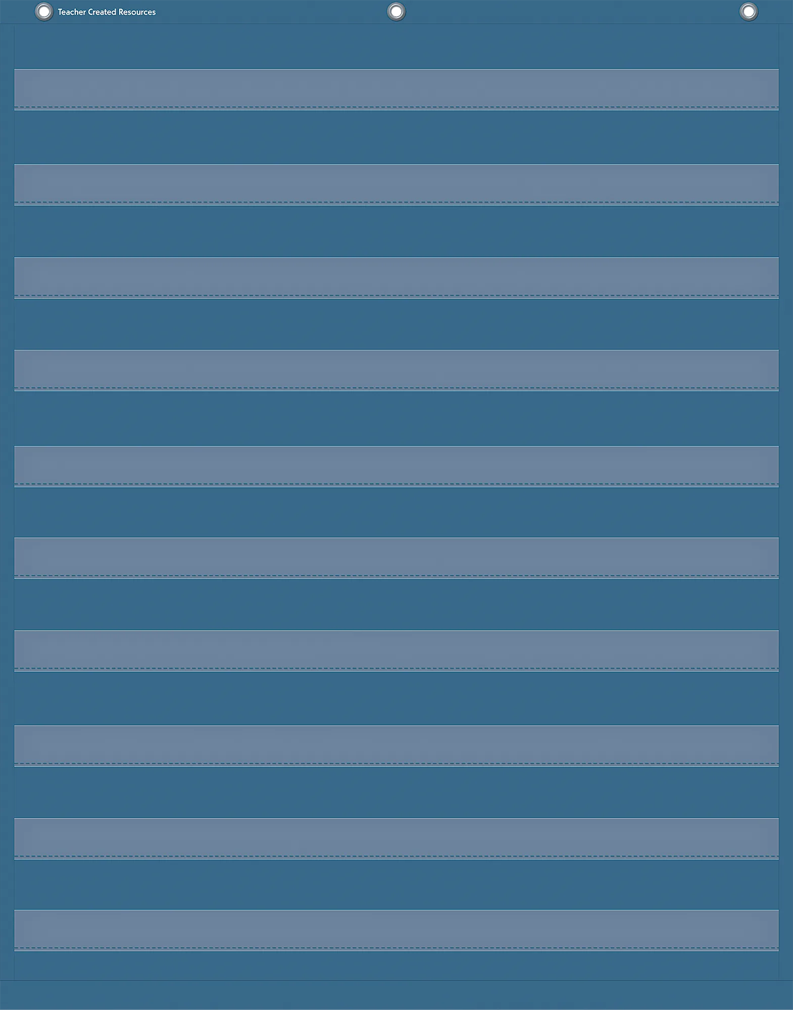 Slate Blue 10 Pocket Chart (34" x 44")
