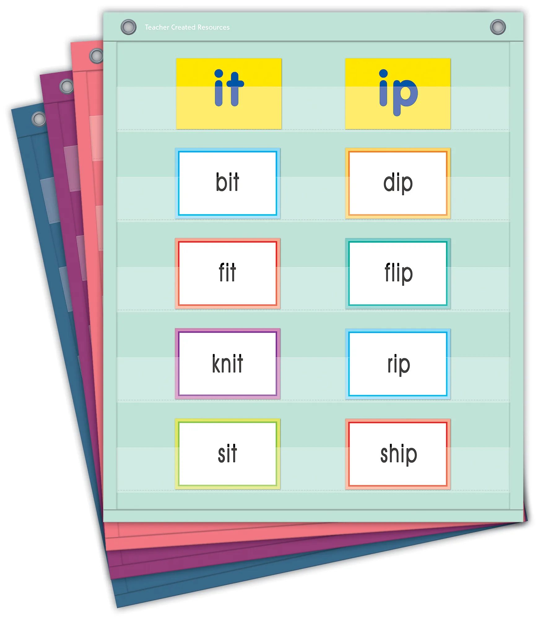 Oh Happy Day Magnetic Mini Pocket Charts (14" x 17")
