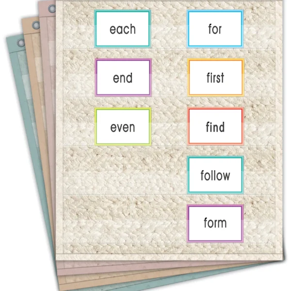 Woven Magnetic Mini Pocket Charts (14" x 17")
