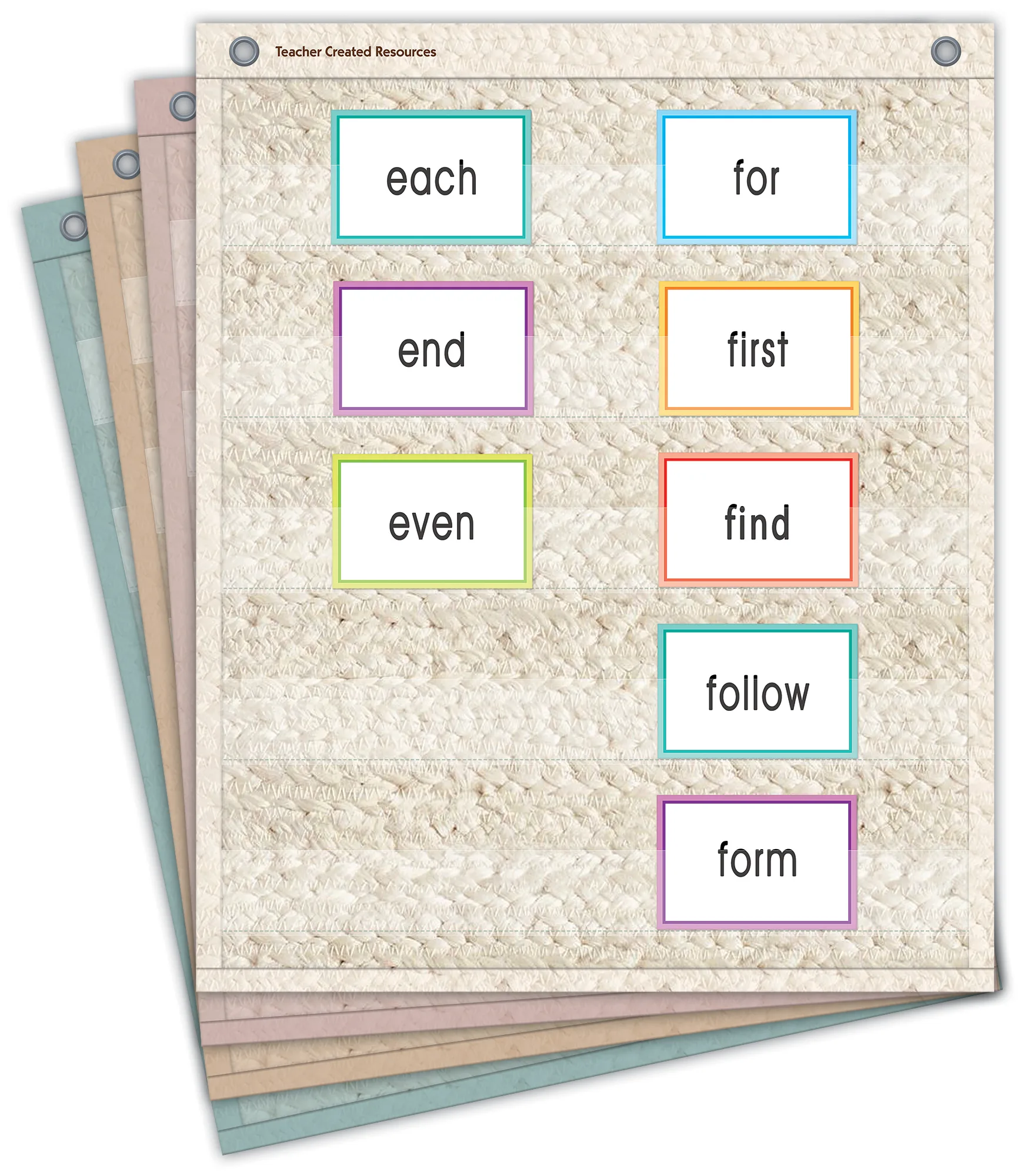 Woven Magnetic Mini Pocket Charts (14" x 17")