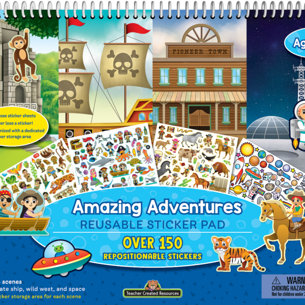 Amazing Adventures Reusable Sticker Pad