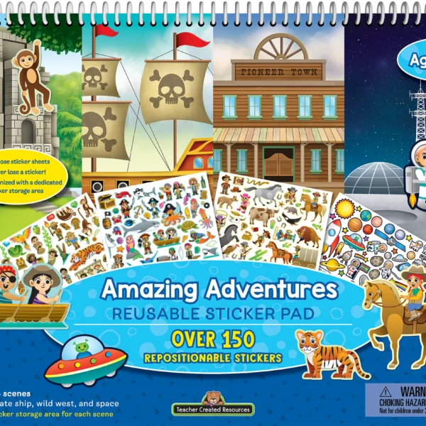 Amazing Adventures Reusable Sticker Pad