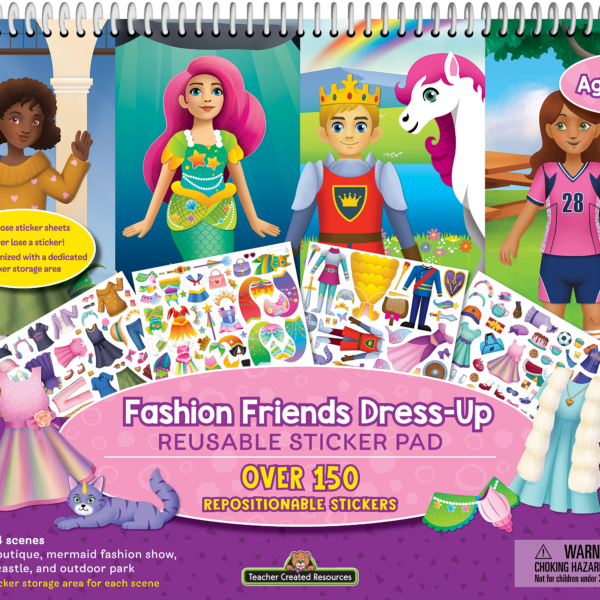 Fashion Friends Dress-Up Reusable Sticker Pad