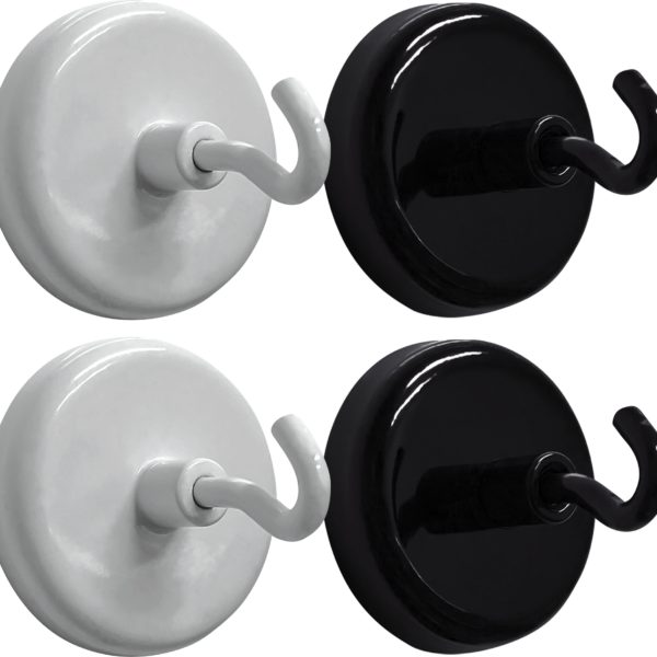 Black and White Magnetic Hooks
