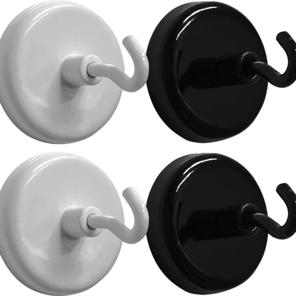Black and White Magnetic Hooks