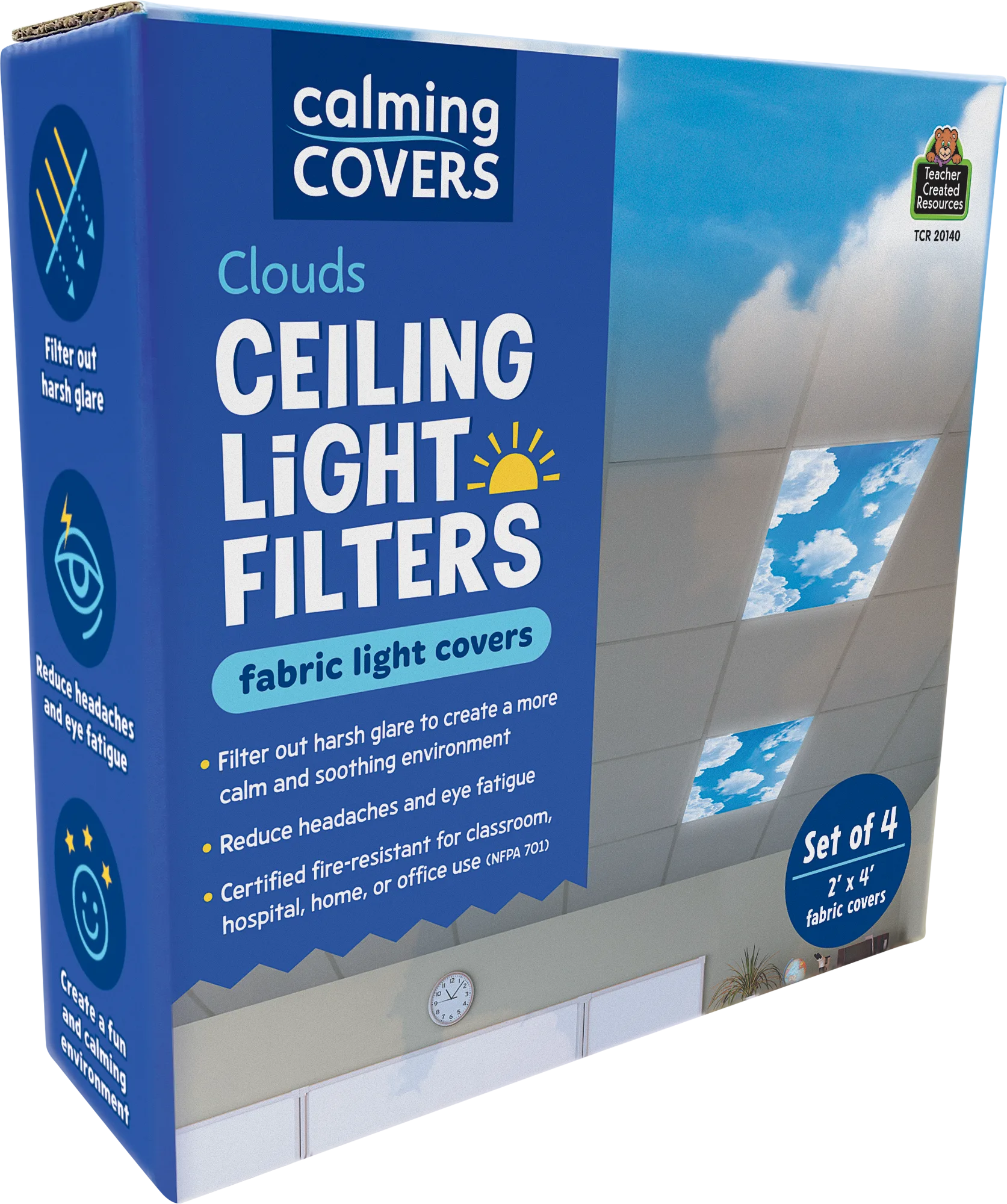 Clouds Calming Covers Ceiling Light Filters - Image 2