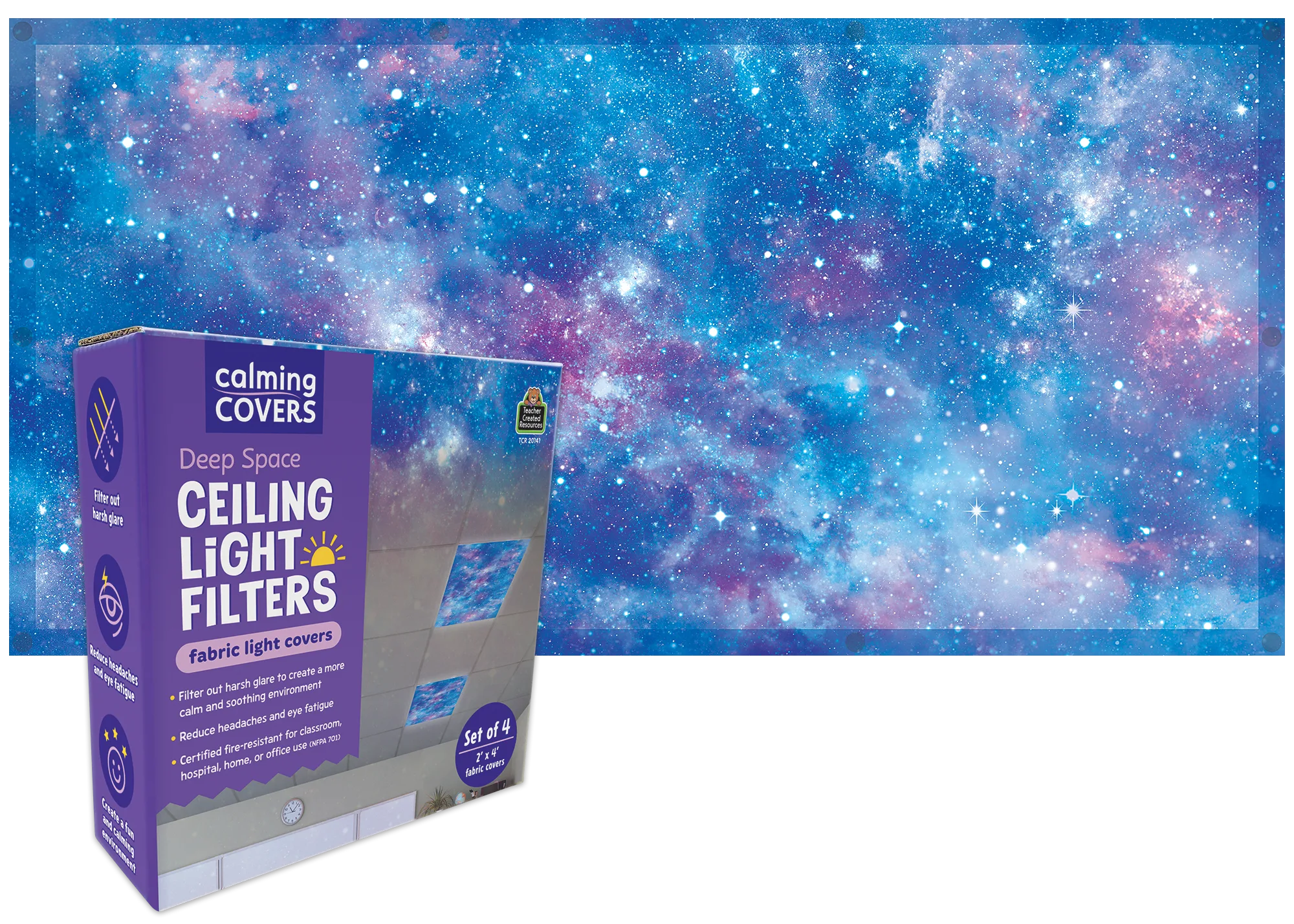Deep Space Calming Covers Ceiling Light Filters