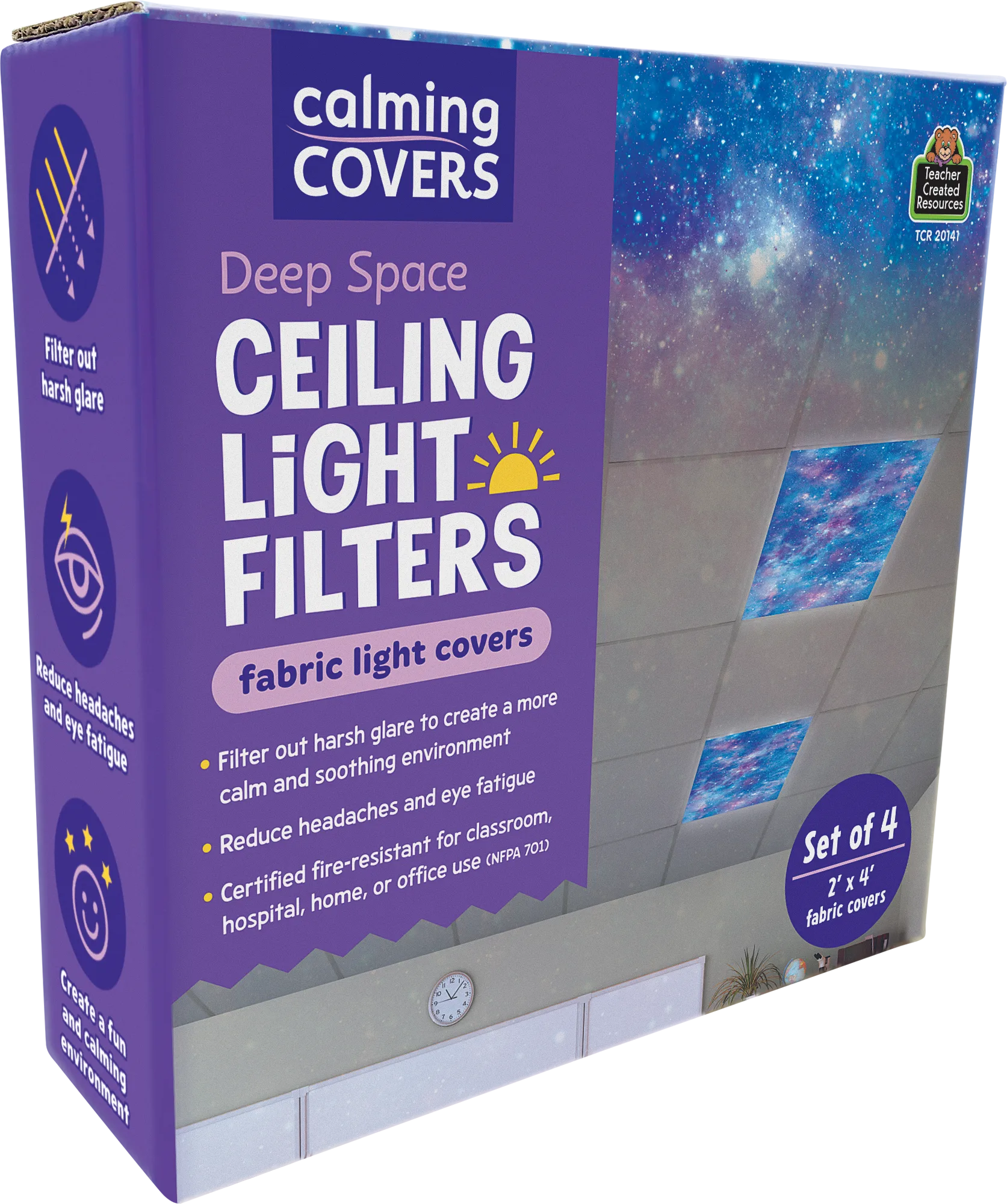 Deep Space Calming Covers Ceiling Light Filters - Image 2