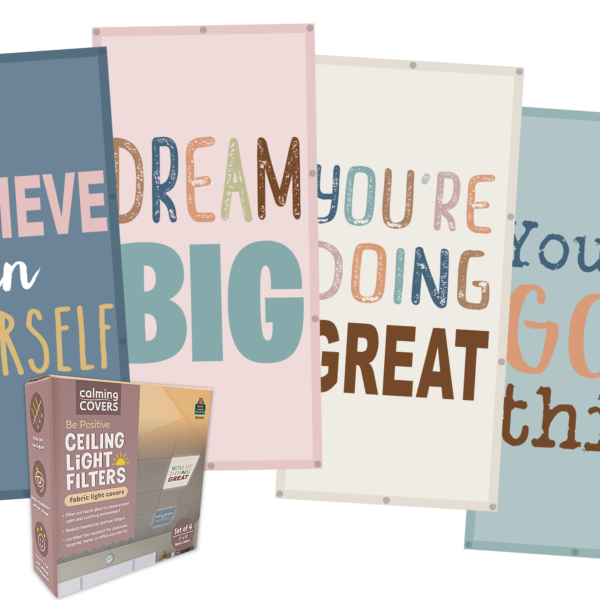 Be Positive Calming Covers Ceiling Light Filters