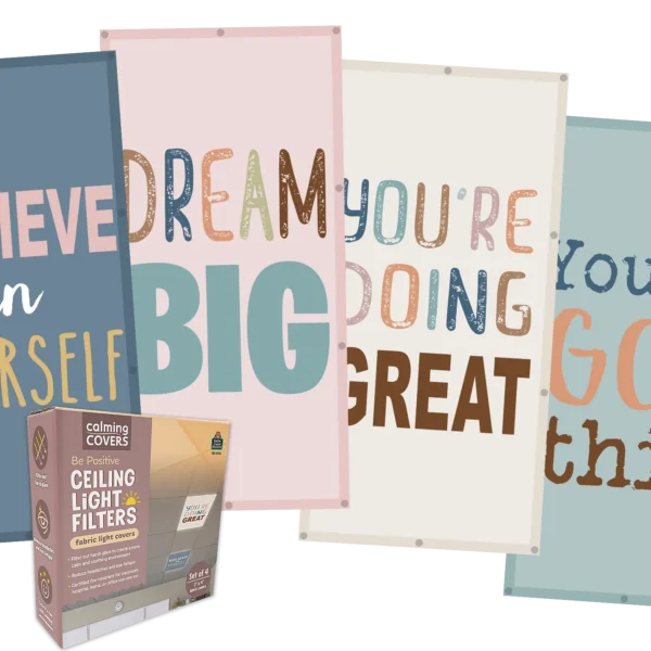 Be Positive Calming Covers Ceiling Light Filters