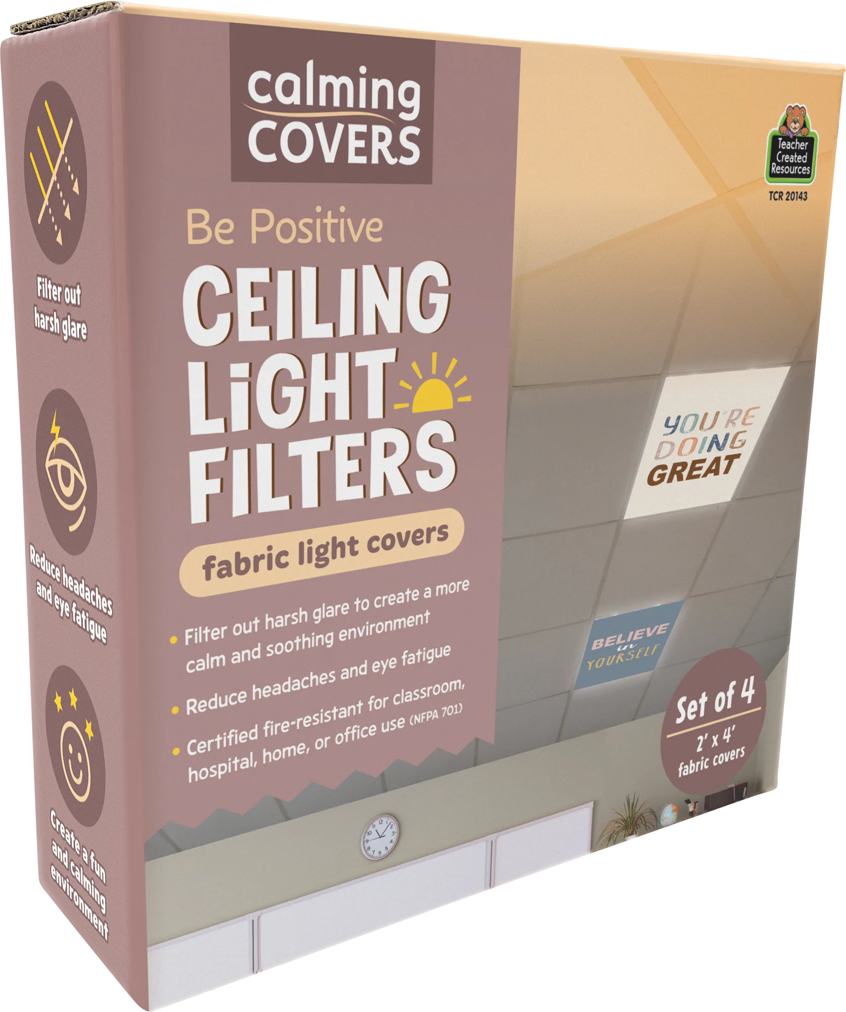 Be Positive Calming Covers Ceiling Light Filters - Image 2