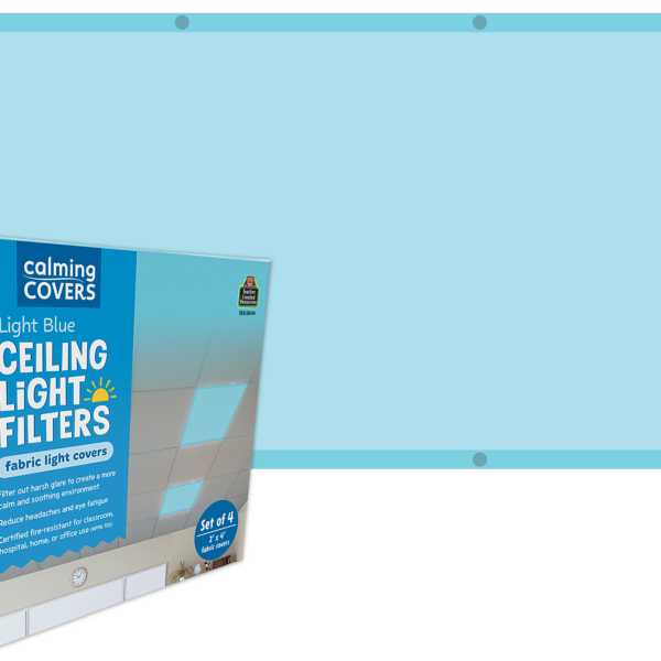 Light Blue Calming Covers Ceiling Light Filters