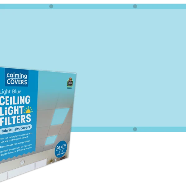 Light Blue Calming Covers Ceiling Light Filters