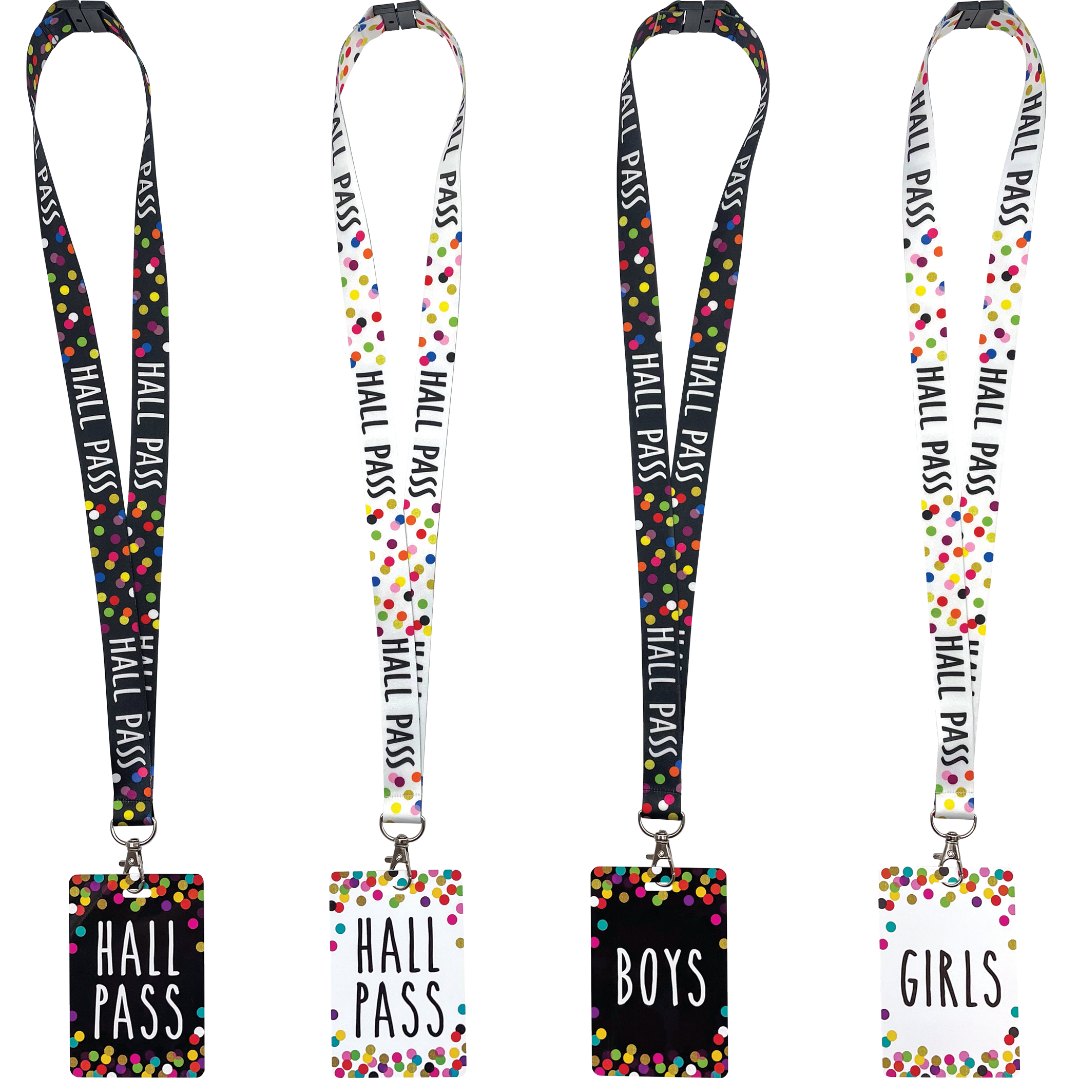 Confetti Hall Pass Lanyards - Image 2