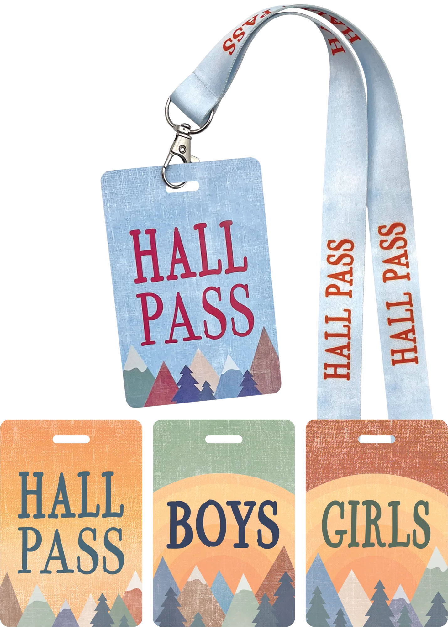 Moving Mountains Hall Pass Lanyards
