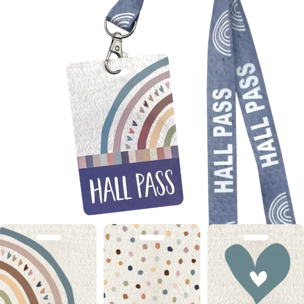 Everyone is Welcome Hall Pass Lanyards