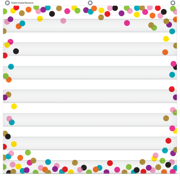 Confetti 7 Pocket Chart (28" x 28")