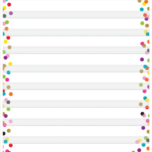 Confetti 10 Pocket Chart (34" x 44")