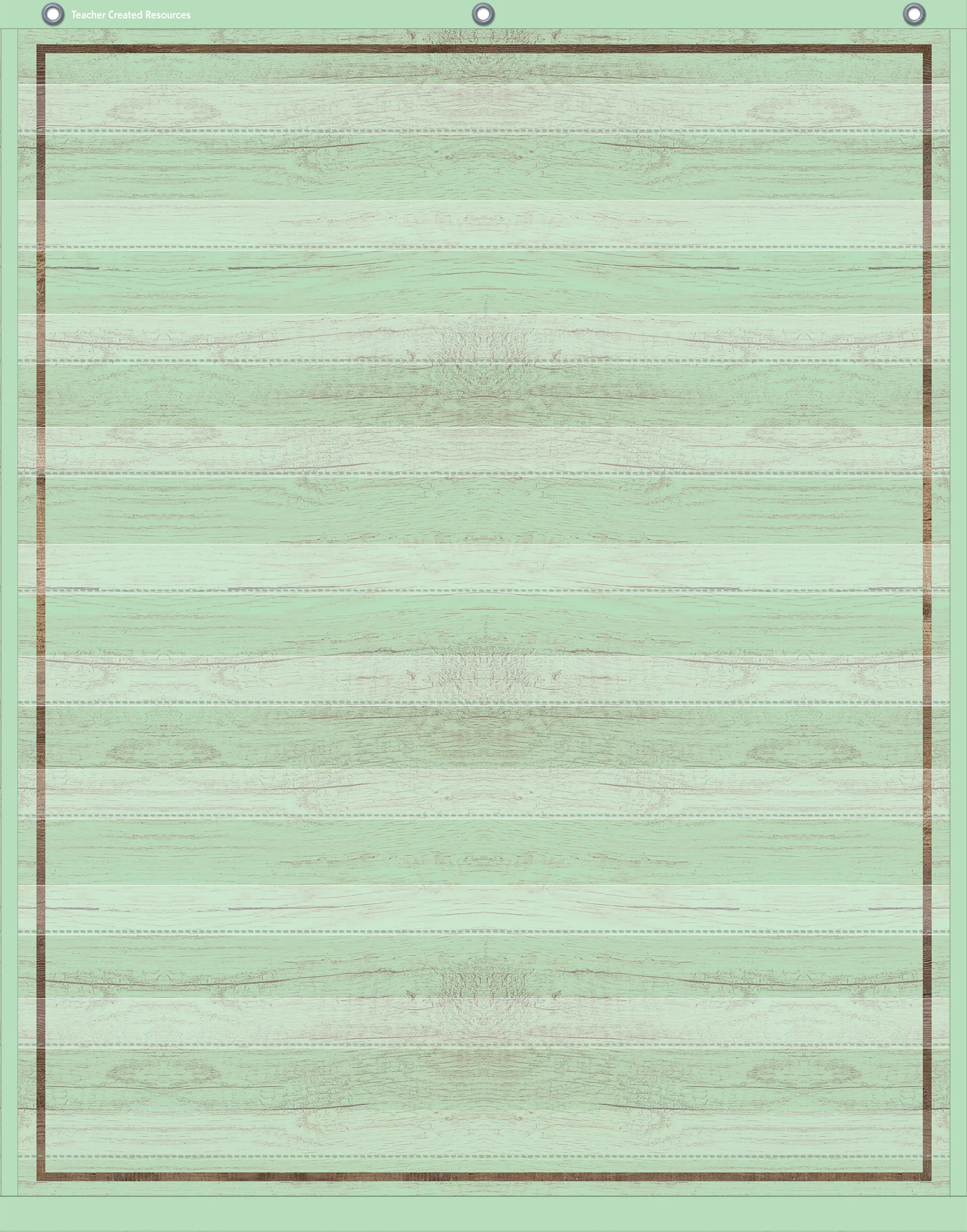 Mint Painted Wood 10 Pocket Chart (34" x 44")