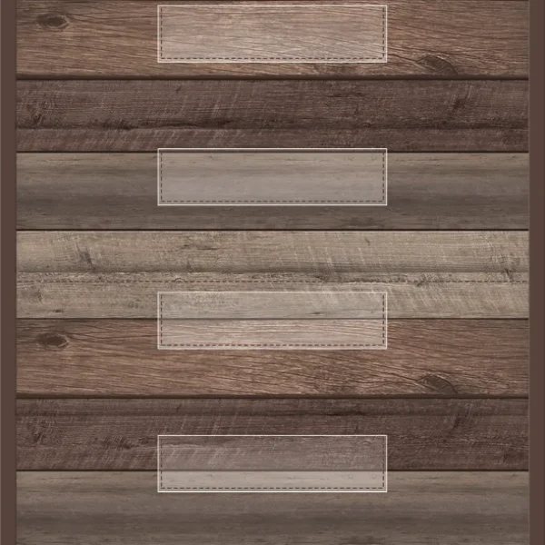 Dark Wood 10 Pocket File Storage Pocket Chart (14" x 58")